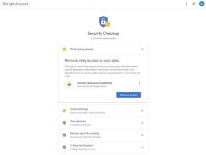 بررسی امنیتی جیمیل